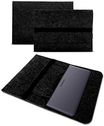 UC-Express Schutzhülle kompatibel für Huawei MateBook X Pro 2021 Tasche Sleeve Hülle Filz Notebook Cover Schutz Case, Farbe:Dunkel Grau