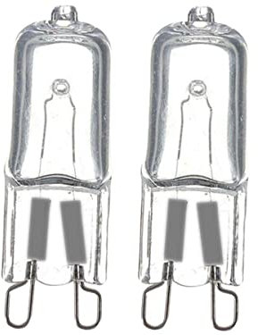 LEDLUX 2 Pezzi Lampadine G9,Lampada Alogena G9 Dimmerabile, Bianco Caldo 2800K, 33W 460 Lumen