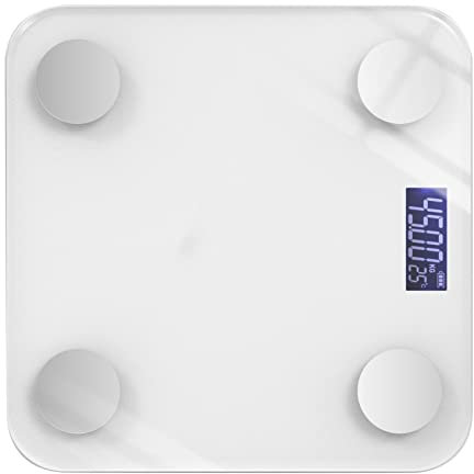 Digital Weight Scale, LCD Screen Body Weight Scale 360kg Bearing Accurate High Toughness Tempered Glass for Men Women for Bathroom (Battery Powered)