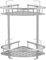 GERUIKE Mensola Doccia Angolare Senza Foratura - Mensole Bagno Adesive - Organizer Bagno Portaoggetti Doccia - Parete, Alluminio, Antiruggine, Argento, 2 Livelli Porta Bagnoschiuma da Doccia