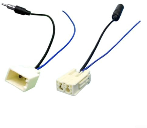 Emiif Connettore adattatore antenna autoradio maschio + femmina compatibile per Toyota 2010-2020