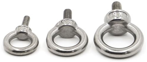 Roedax Ringschraube Hebeösenmuttern Marine-Augenmutter M3 M4 M5 M6 M8 M10 M12 Ösenschraube 304 Edelstahl-Mutterschraube für Kabelseilring-Ösenschraube Stabilisieren