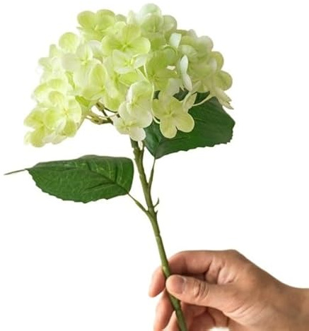 HXSCOO Bouquet de Simulation d'hortensia hydratant au Toucher, Fleurs séchées bioniques, décoration de Table de Salon, Arrangement Floral, Fleurs artificielles décoratives (Color : Light Green)
