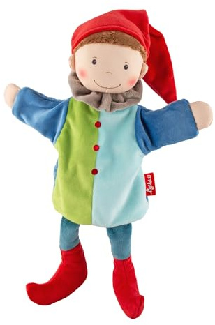 Sigikid Kasper Handpuppe Kasperlefigur Theaterpuppe bunt Rollenspiel | Plüschfigur Handpuppe für fröhliches Rollenspiel - kindgerecht spielen und lernen
