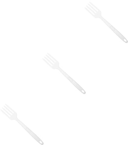 Amosfun 3 Pièces Fourchette De Cuisine En Silicone Fourchette Foley À Mélange Vintage Pâtes À Nouilles Frites À Salade Domestique À Nourriture