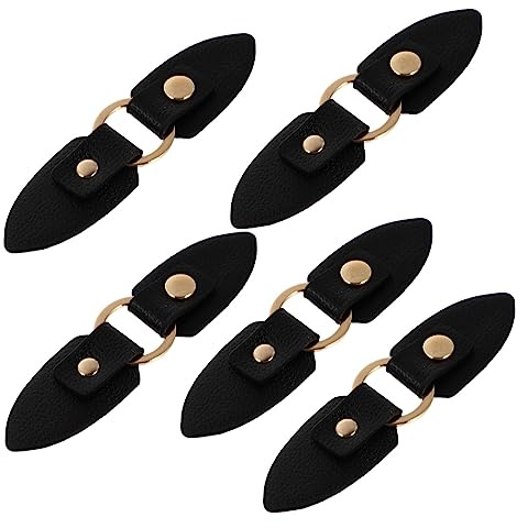 AUTSUPPL 5paare Pu Leder Knebelverschlüsse Für Mäntel Duffle Und Kleidung Dekorative Knöpfe Für Jacken Schals Und Bastelprojekte Vielseitig Einsetzbar Und Stilvoll