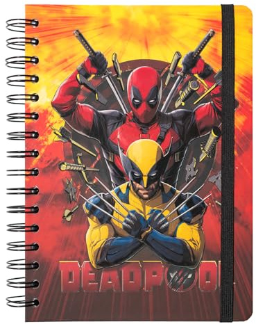 Grupo Erik Marvel Deadpool Notizbuch A5 Journal Tagebuch Merch Geschenke