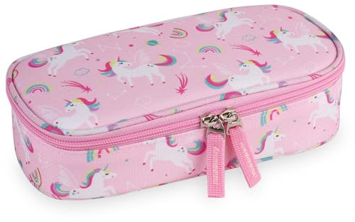Bunnychic Federmäppchen für Jungen und Mädchen, große Kapazität, Multifach-Kinder-Marker-Tasche, großes Stifttäschchen für Erwachsene mit Reißverschluss, große Aufbewahrungsbox für Stifte für Schule