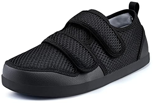 Scarpe Diabetiche Donna Uomo Larghe Regolabili | Traspirante,antiscivolo,Ortopediche,Ultra-Leggero,Pantofole,per anziani con piedi sensibles