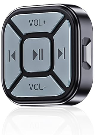 Bouton multimédia sans fil Bluetooth pour voiture, vélo, appareil photo, déclencheur à distance pour iPhone/Android, bouton selfie sans fil, autocollant pour la conduite et le cyclisme