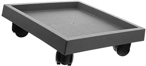 Supvox Rollbarer Pflanzenständer Mit Wasserdichtem Quadratischem Blumentopf-Tray -Pflanzen-Dolly Mit Drehbaren Für Und Außenbereich