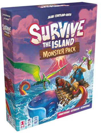 Asmodee, Survive The Island – Monster Pack, Familienspiel, Mehrsprachig