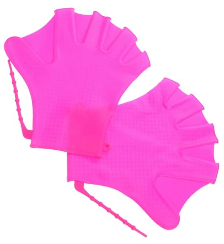 Children's Swimming Gloves, 1 Pair Silicone Webbed Hand Fins