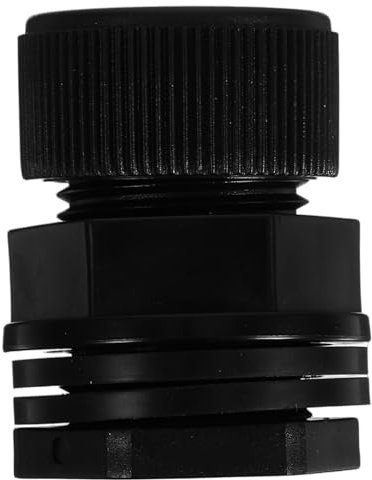 SOIMISS connettore del serbatoio dell'acqua Adattamento del tubo con guarnizione del sigillo Monti per i lavandini raccordi per barili di pioggia parti del barile di pioggia pvc Nero