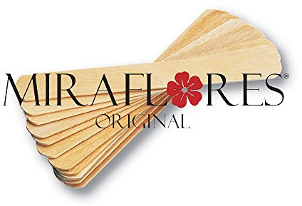 100 Spatole Stendicera Abbassalingua in Legno Monouso - Spatola per Applicazione Cera Depilatoria - Per Lavoro di Precisione e Professionale - Materiale di Alta Qualità
