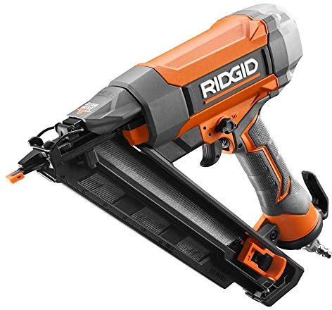 Pneumatic 15-Gauge 2-1/2 in. Angled Finish Nailer with Clean Drive Technology, and Tool BA