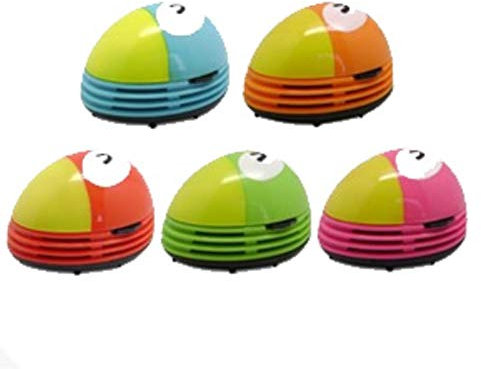 OSALAD Desktop Vacuum Cleaner Cartoon Mushroom Mini Dust Collector Household Computer Keyboard Clean Brushes