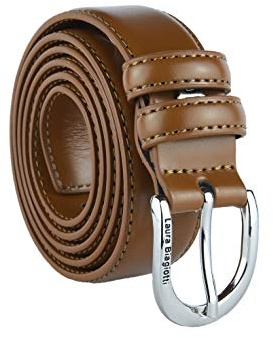 Biagiotti Damen Gürtel Schmal aus Echtem Leder, Kürzbar mit Geschenkbox