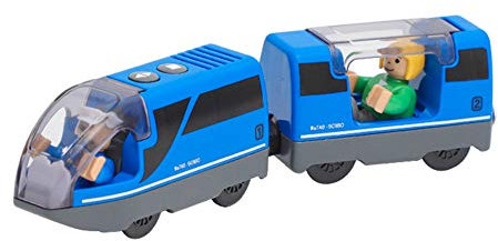 LICHENGTAI Holzeisenbahn Zug Elektrische Hohe Geschwindigkeit Spielzeug Zug, Eisenbahn Elektrische Lok Geschwindigkeit Spielzeug Zug, Kinder Spielzeuglok Junge Mädchen Kleinkind Spielzeug, (K)