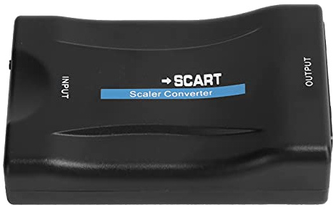 fasient1 Convertisseur HDMI vers Péritel Adaptateur Audio Vidéo HD Adaptateur HDMI vers Péritel Adaptateur Vidéo Audio HDMI Péritel, Prise en Charge PAL/NTSC/MHL(Noir)