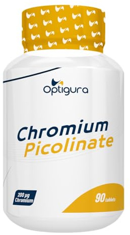 OPTIGURA - Chromium Picolinate - Formule Ultra Dosée en Chrome - 90 Comprimés