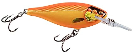 Rapala Shad Rap Elite - Wobbler, Farbe:Gilded Gold Orange, Länge/Gewicht/Hakengröße/Lauftiefe:7.5cm / 12g / Gr. 6/2.7m-3.3m