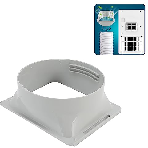 Klimaanlagen Abluftschlauch Rohrverbinder,15cm/5,9in Klimaanlagen-Schlauchrohranschluss,Tragbarer Abgasschlauch Kanal Schnittstellenadapter AC Koppler für Auspuffschlauchkupplung für zu Hause (Grau)