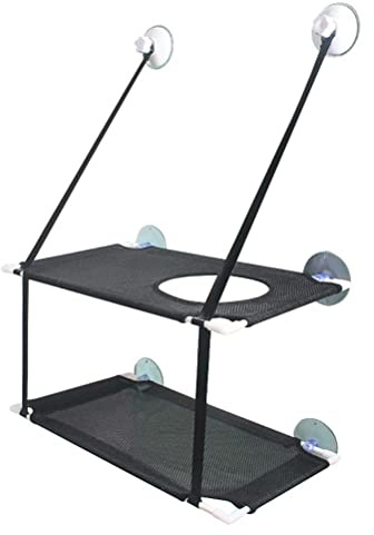 Hamaca para Ventana De Gato, para Ahorrar Espacio, De Doble Capa, para Ventana De Gato, Estanterías De Seguridad para Gatos, Asientos De Descanso, Camas para Gatos Lavables