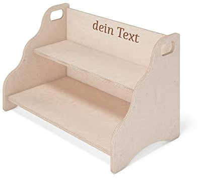 MAMOI® Personalisierte bücherregal mit Namen für Kinder, Bücherkiste für kinderzimmer, Book Shelf, Buchregal, Wandregal kinderregal, Kinderbücherregal aus Holz, Kindermöbel für Kind