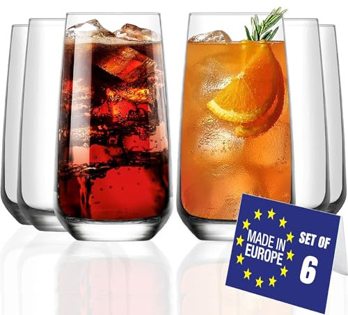 LAV - Juego de 6 vasos de cóctel (480 ml, 100 unidades, aptos para lavavajillas, aptos para lavavajillas, vasos grandes, vasos de coctel, vasos de caipirinha)