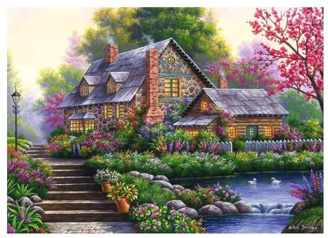 Ravensburger Puzzle Romantisches Cottage - 1000 Teile Puzzle für Erwachsene | 1000 Teile Puzzle, Erwachsenenpuzzle, Geschenk für Frauen und Männer