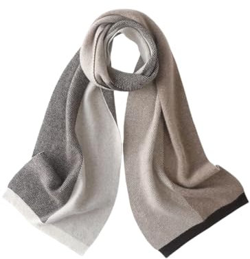 Kaschmir Strickschal Damen Herbst und Winter Weich Warm Strickschal, beige, One size