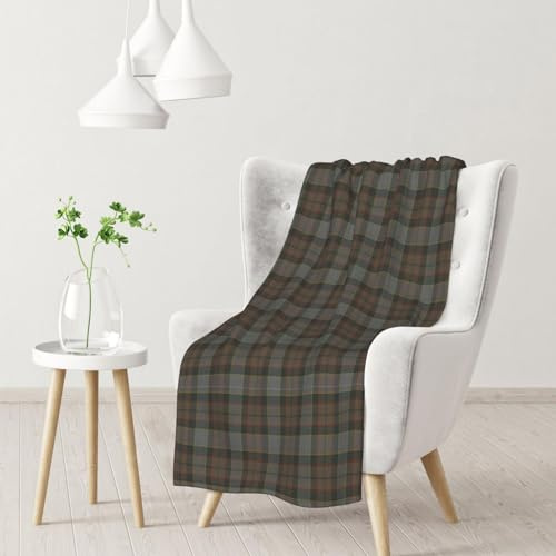 Decke, warme Flanelldecke/Decke, Bettüberwurf für Sofa, Büro, 102 x 76 cm,Outlander Fraser Tartan