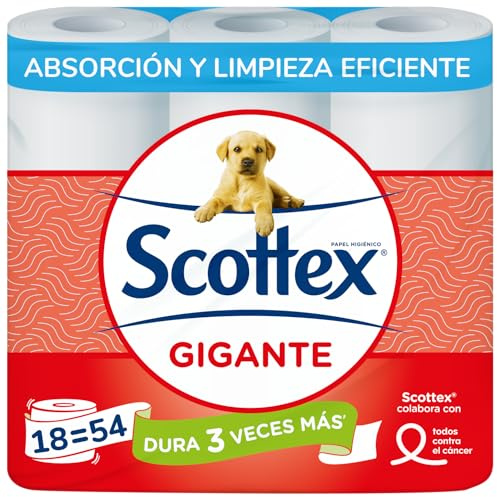 Scottex Gigante Papel Higiénico Seco 18 rollos
