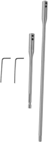 KONTONTY 4pcs Wood Drill Bit Extension Set Hex Shank 150mm Drill Bit Extenders for Woodworking