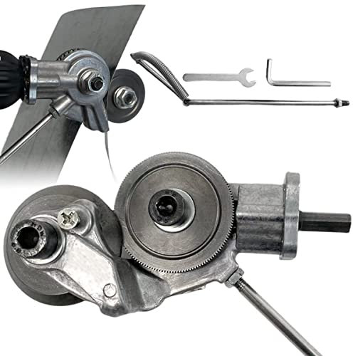QZHDX Metal Nibbler Drill Attachment, Double Headed Metal Sheet Cutter Sharp ，Electric Drill Plate Cutter, Electric Drill Shears, Precise Cutting Plate Punch Shears Drill Attachment (Universal)