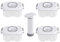MasterPRO Set 4 contenitori sottovuoto 500ml + estrattore sottovuoto elettrico, conservazione alimenti, congelatore e microonde, BPA Free, made in EU (4 Contenitori 500ml + pompa manuale)