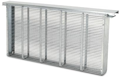 Bannwabentasche aus Metall für 1 Zander Rähmchen, verzinkt, mit Deckel – Stabiler Isolator zur Brutkontrolle, 4,3 mm Drahtabstand, inklusive Abdeckung, Ideal zur Königinnenzucht