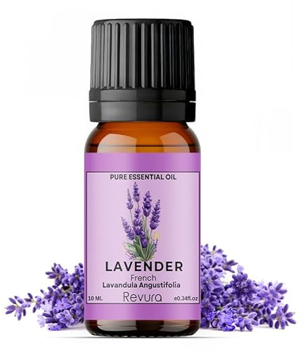Revura Lavender Essential Oil for Aromatherapy | 100% Pure Natural Oil for Diffuser & Massage | Perfect for Diffuser, Shower, Bath | Candle Making, Soap | Vegan | 10ml (Pack of 1)