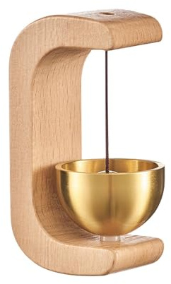 Sonnette Entrée Magasin Magnétique, Sonnette de Commerçant, Carillon de Porte Décorative, Cloche de Porte Magnétique, Carillon éolien en Bois, Ornements pour Entrée Carillon de Porte