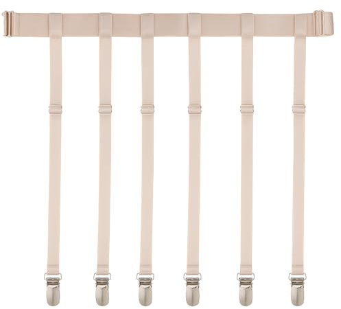 Strumpfhalter Damen Verstellbar Elastische Oberschenkel Strumpfgürtel Oberschenkelgurt Garter Belt übergröße Taillen Strümpfe Mit 6 Metall Strapsen Clips Für Strumpfhalter Damen Mädchen Bräute