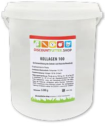 Kollagen 100 Pulver für Pferde, 100% reines Kollagenhydrolysat, 5 kg | Für Gelenkknorpel, Sehnen & Bänder, höchste Reinheit
