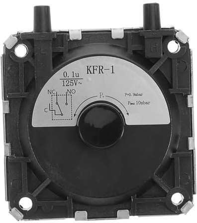 Gatuida Gas Boiler Air Pressure Switch Replacement for Gas Heater and Boiler Accessory with Precise Air Pressure Control Easy Installation for Safe Operation