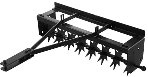 NTDMSFWM Arieggiatore a Punta da 32 Pollici con Denti in Acciaio zincato Resistenti, arieggiatore Rotante for Prati, Giardini, parchi e fattorie