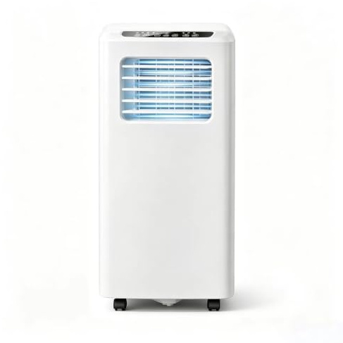 Aire acondicionado portátil de 10.000 BTU con función de enfriamiento, deshumidificador y ventilador para habitaciones de hasta 500 pies cuadrados, pantalla digital con múltiples modos de velocidad