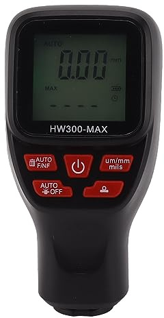 RASTKY Digitales Schichtdickenmessgerät, Hochgenaue Messung, Auto-Schichtdickenmessgerät für Gebrauchtwagenkäufer, Autolack, Silber (BLACK)