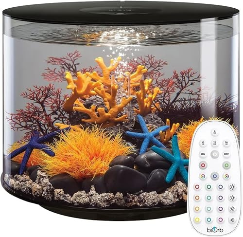 biOrb Tube 35L schwarz Aquarium mit MCR LED Beleuchtung