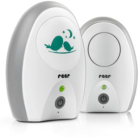 reer Neo Digital Babyphone | 250 m Reichweite | ECO-Modus | VOX-Funktion | FHSS-Technologie | Akku- oder Netzbetrieb | Qualität vom Erfinder