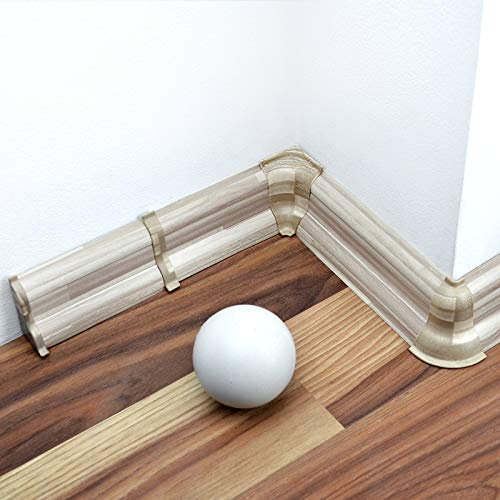 DQ-PP Außenecke 52mm PVC Mosaik hell Laminatleisten Fussleisten aus Kunststoff Dekore