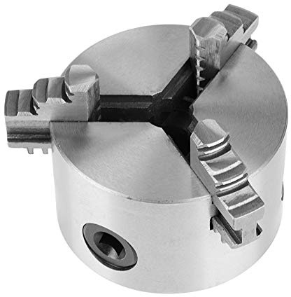 Mandrino autocentrante per tornio, mandrino autocentrante per tornio K11-80 da 3 pollici K11-80 in metallo con ganasce extra Accessorio per tornio